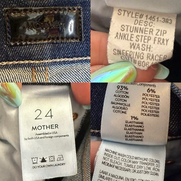 Mother Stunner Zip Ankle Step Fray Jean - Picture 7 of 7